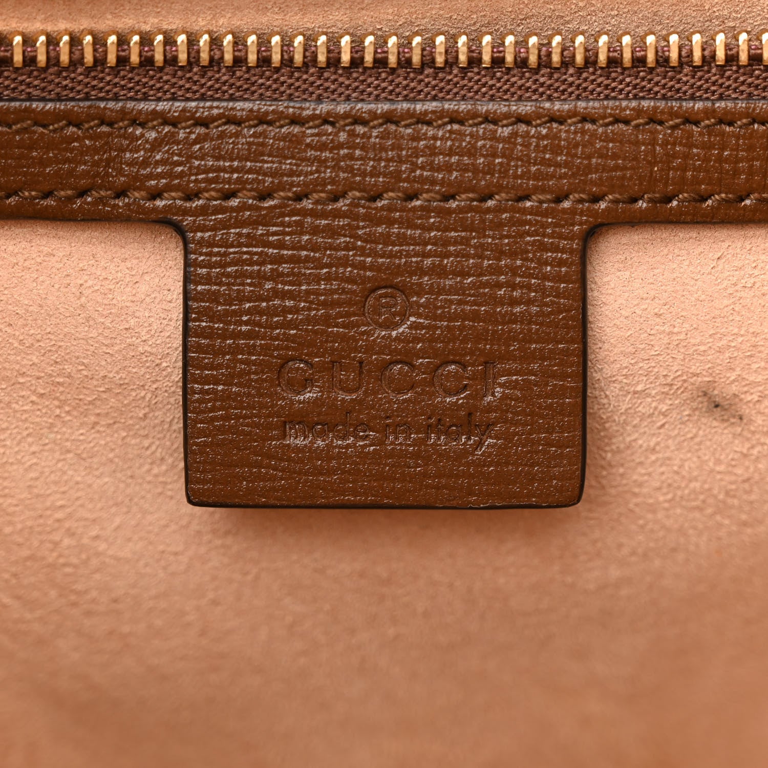 Gucci GG Supreme Monogram Azalea Calfskin Web Medium Jackie 1961 Hobo Beige Ebony Brown Sugar 6 of 15