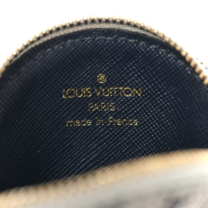 Louis Vuitton Mini Lin Croisette Round Coin Purse Blue 6 of 9