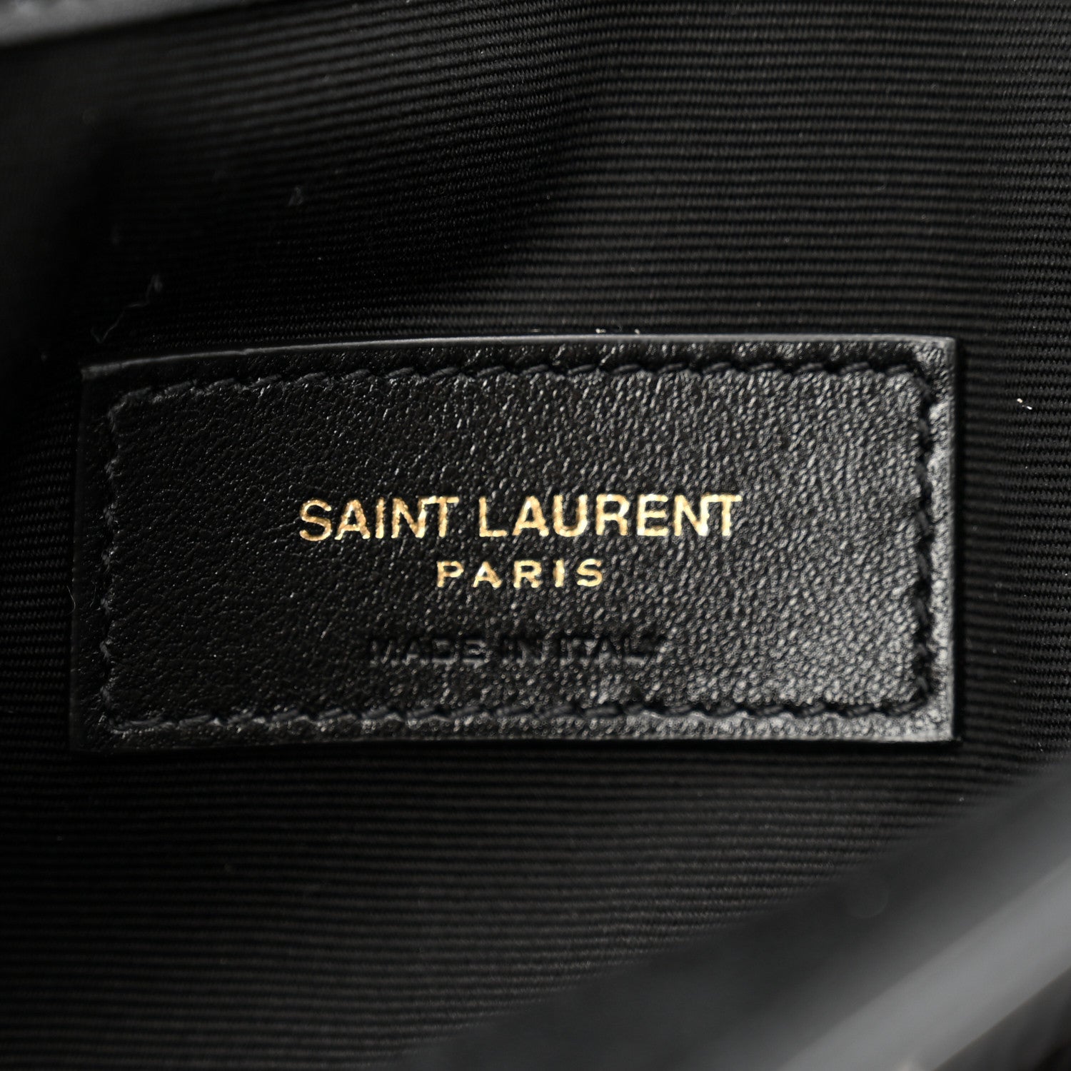 Saint Laurent Canvas Striped Uptown Pouch Red Black 6 of 9