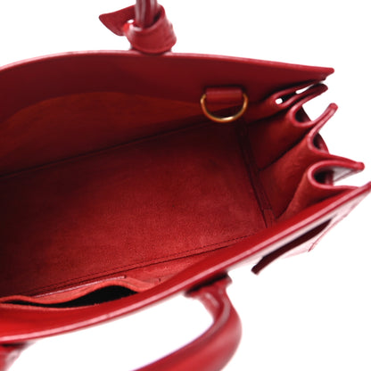 Saint Laurent Calfskin Nano Sac De Jour Lipstick Red 5 of 9