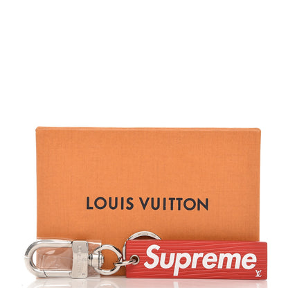 Louis Vuitton X SUPREME Epi Key Chain Bag Charm Red 4 of 4