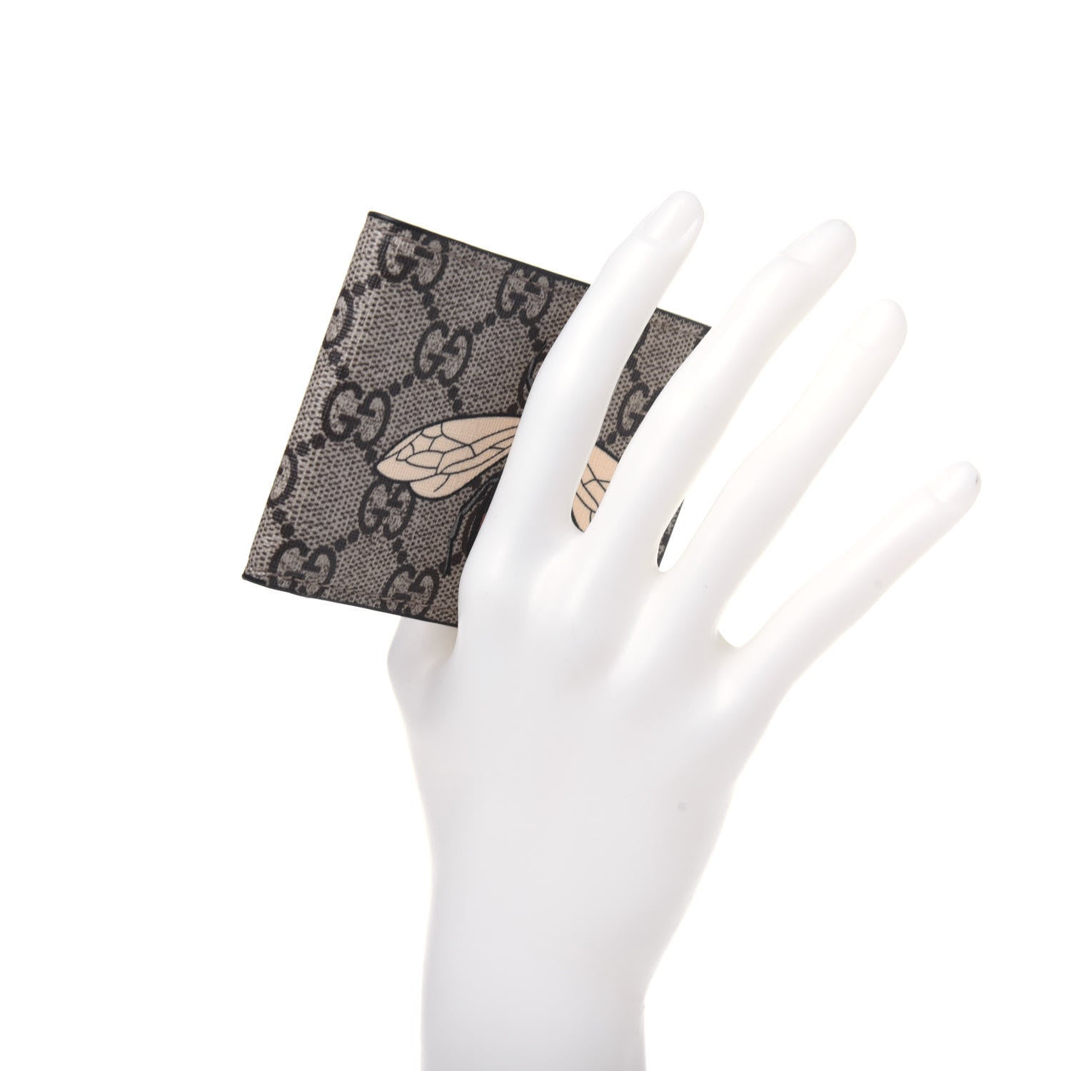Gucci GG Supreme Monogram Bee Bi-fold Wallet Beige 2 of 10