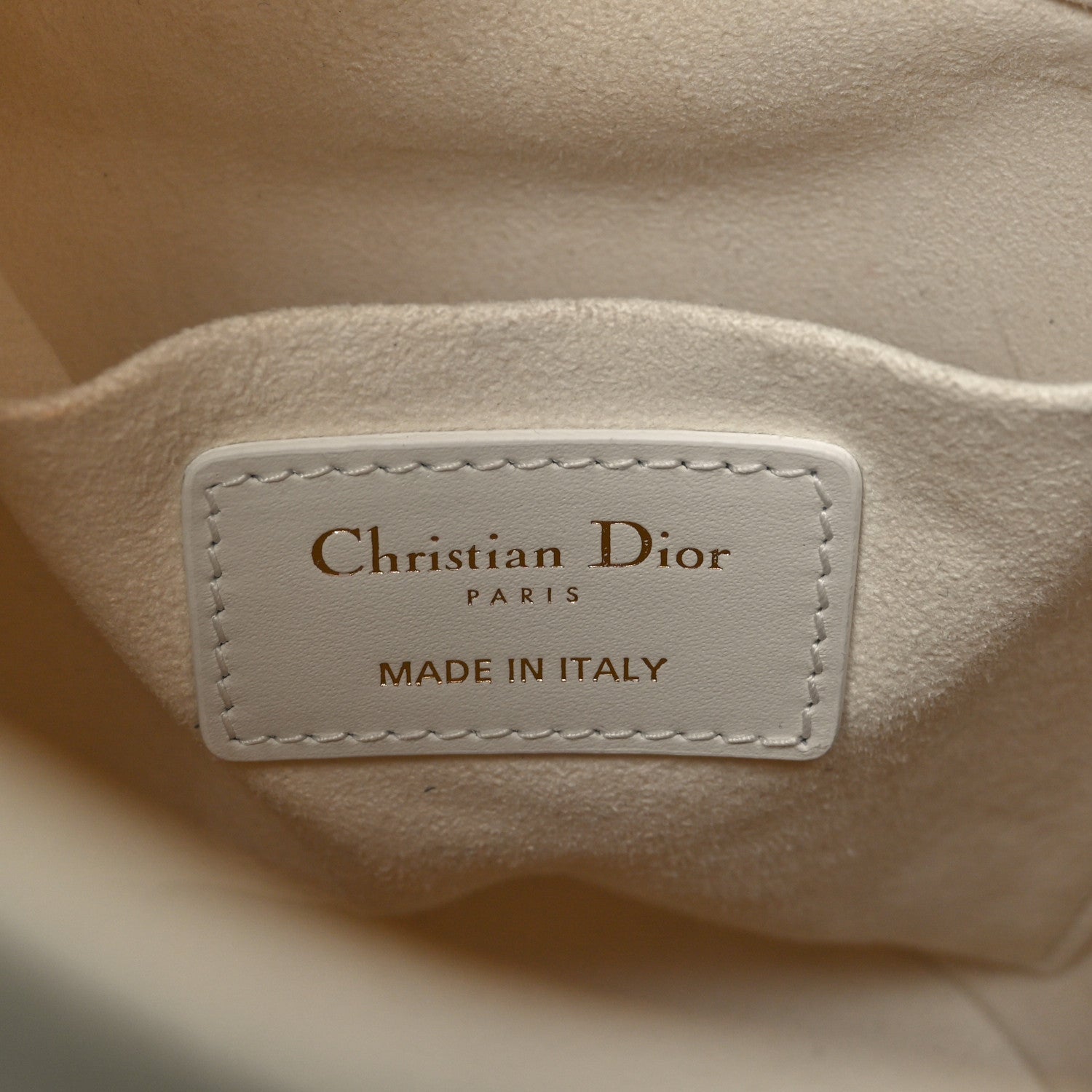 Christian Dior Calfskin Small Dior Vibe Bucket White Blue 5 of 10