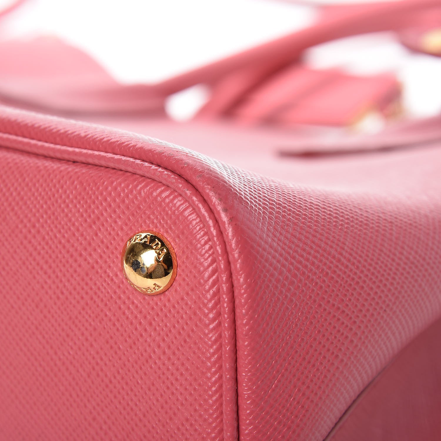 Prada Saffiano Cuir Medium Double Bag Tamaris Pesca 15 of 15