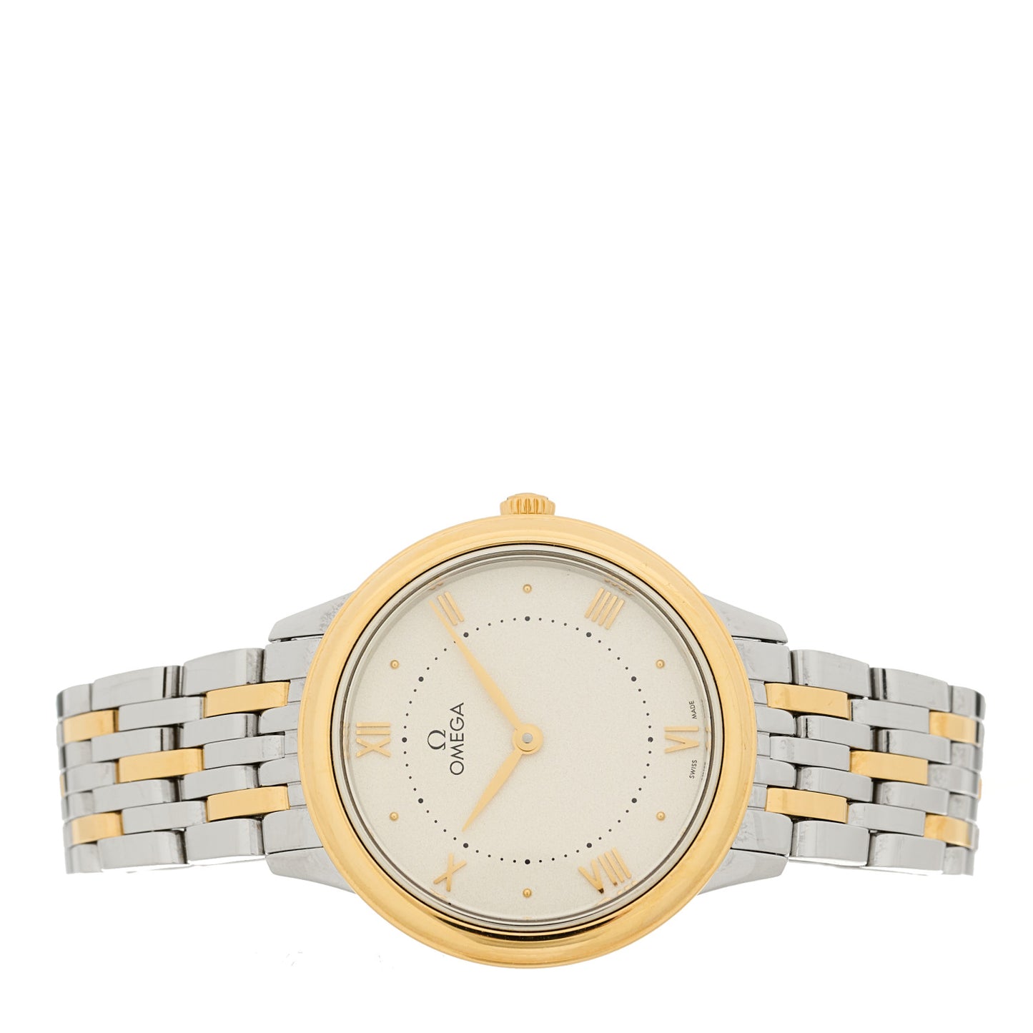 Stainless Steel 18K Yellow Gold 30mm De Ville Prestige Quartz Watch 434.20.30.60.02.002