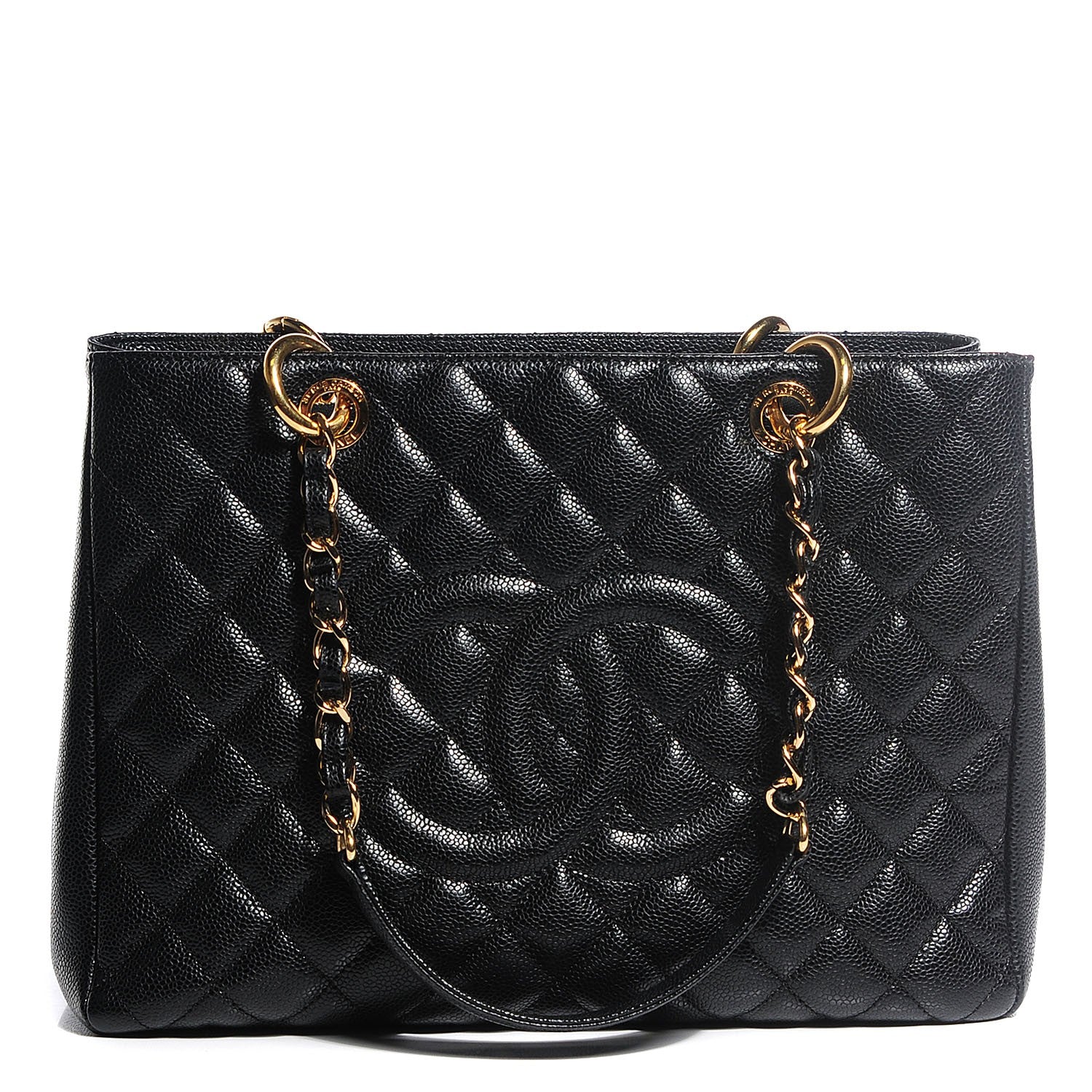 Chanel Caviar Quilted Grand Shopping Tote GST Black 1 of 8