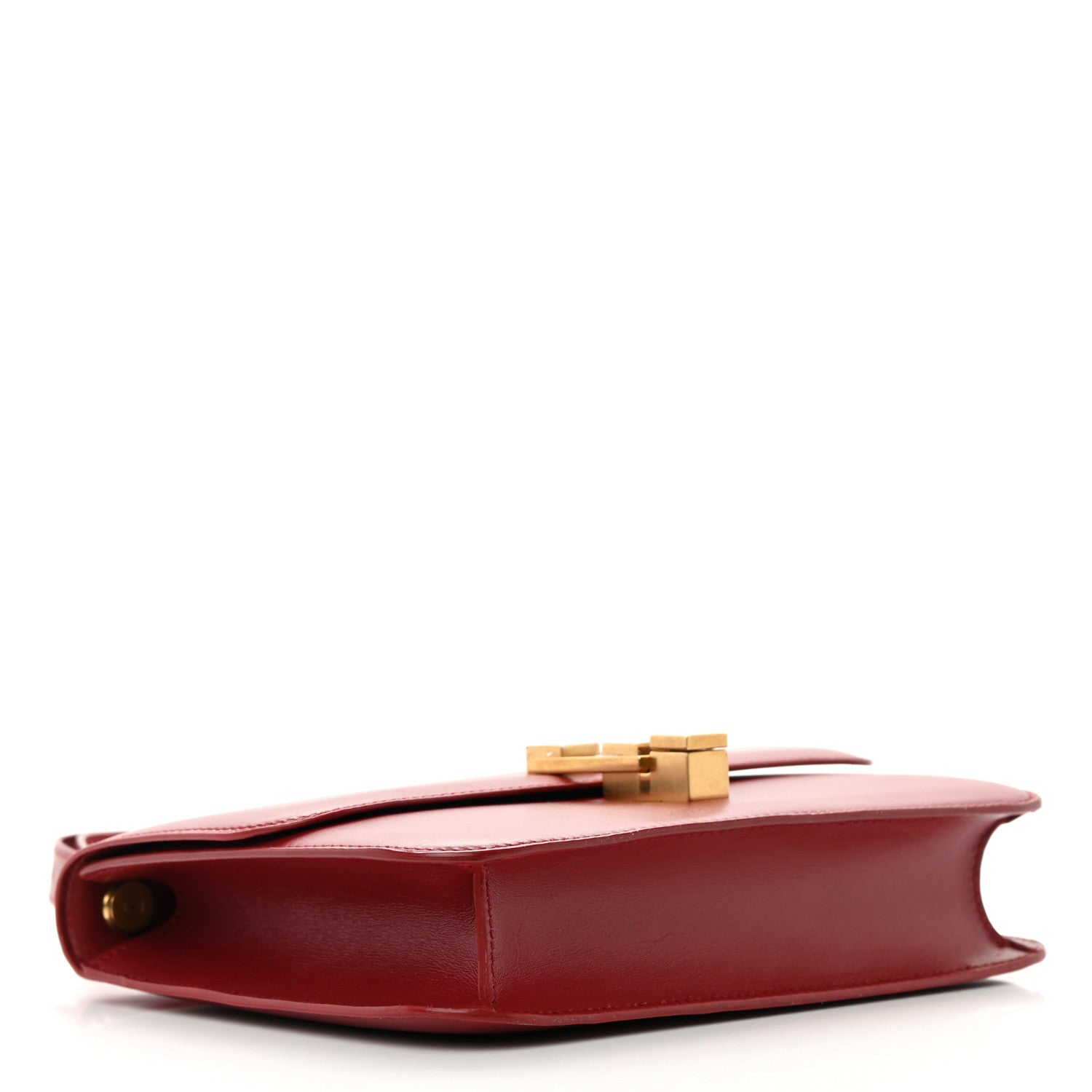 Saint Laurent Box Calfskin Le Carre Satchel Opyum Red 4 of 17