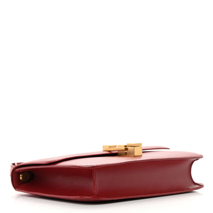 Saint Laurent Box Calfskin Le Carre Satchel Opyum Red 4 of 17