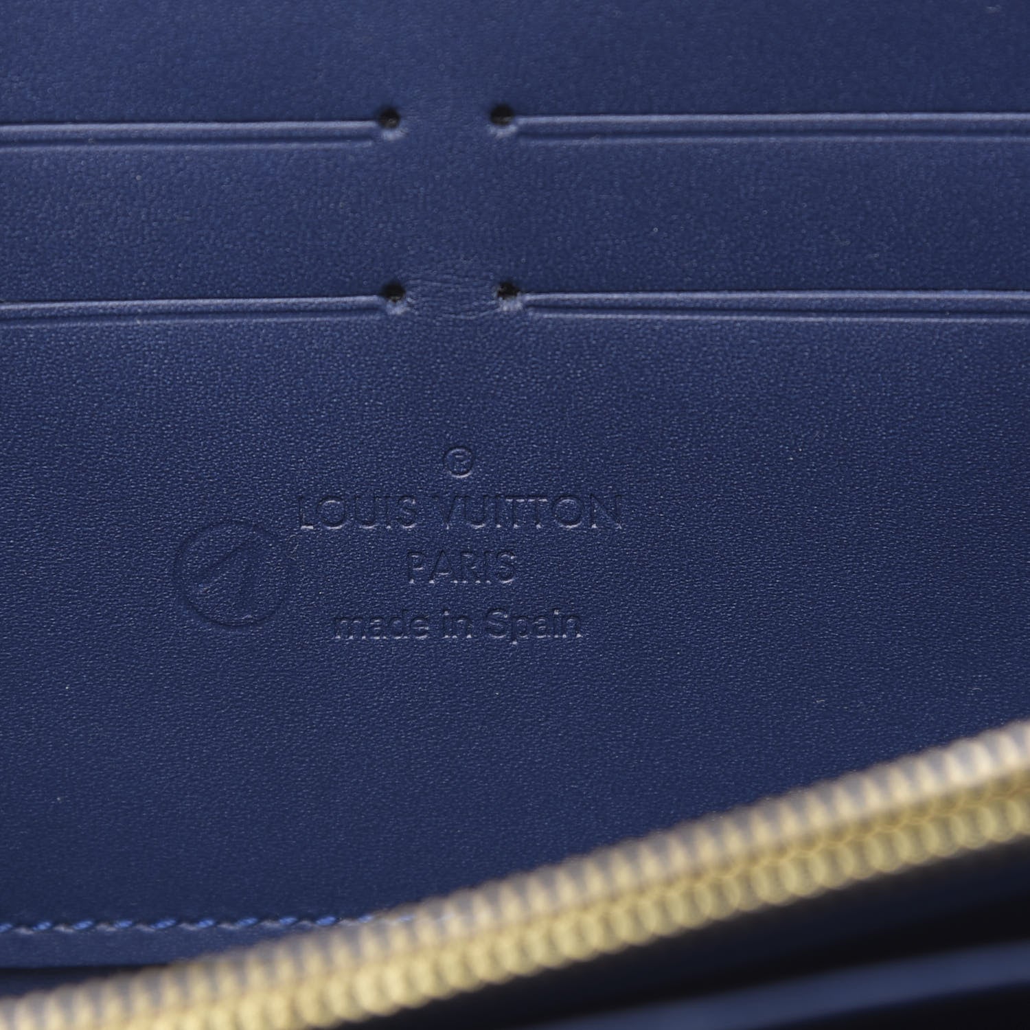 Louis Vuitton Vernis Zippy Wallet Grand Blue 6 of 7
