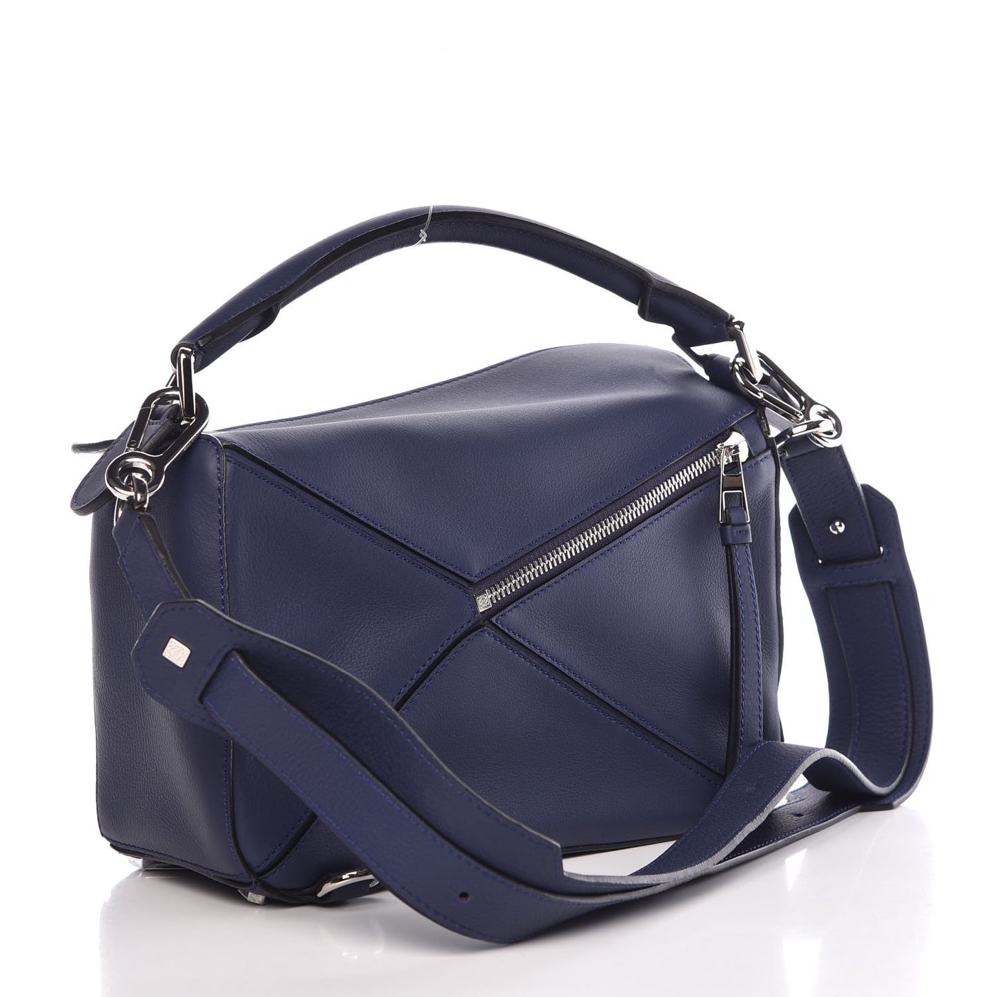 Calfskin Small Puzzle Bag Marine
