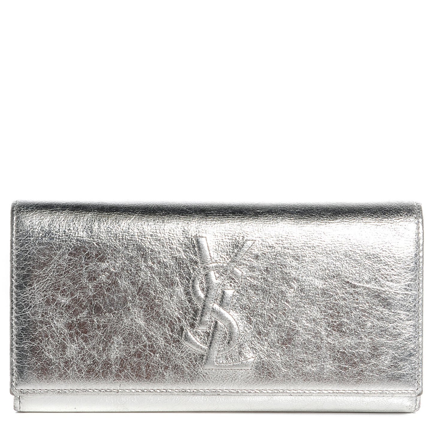 Metallic Leather Belle De Jour Wallet Moon