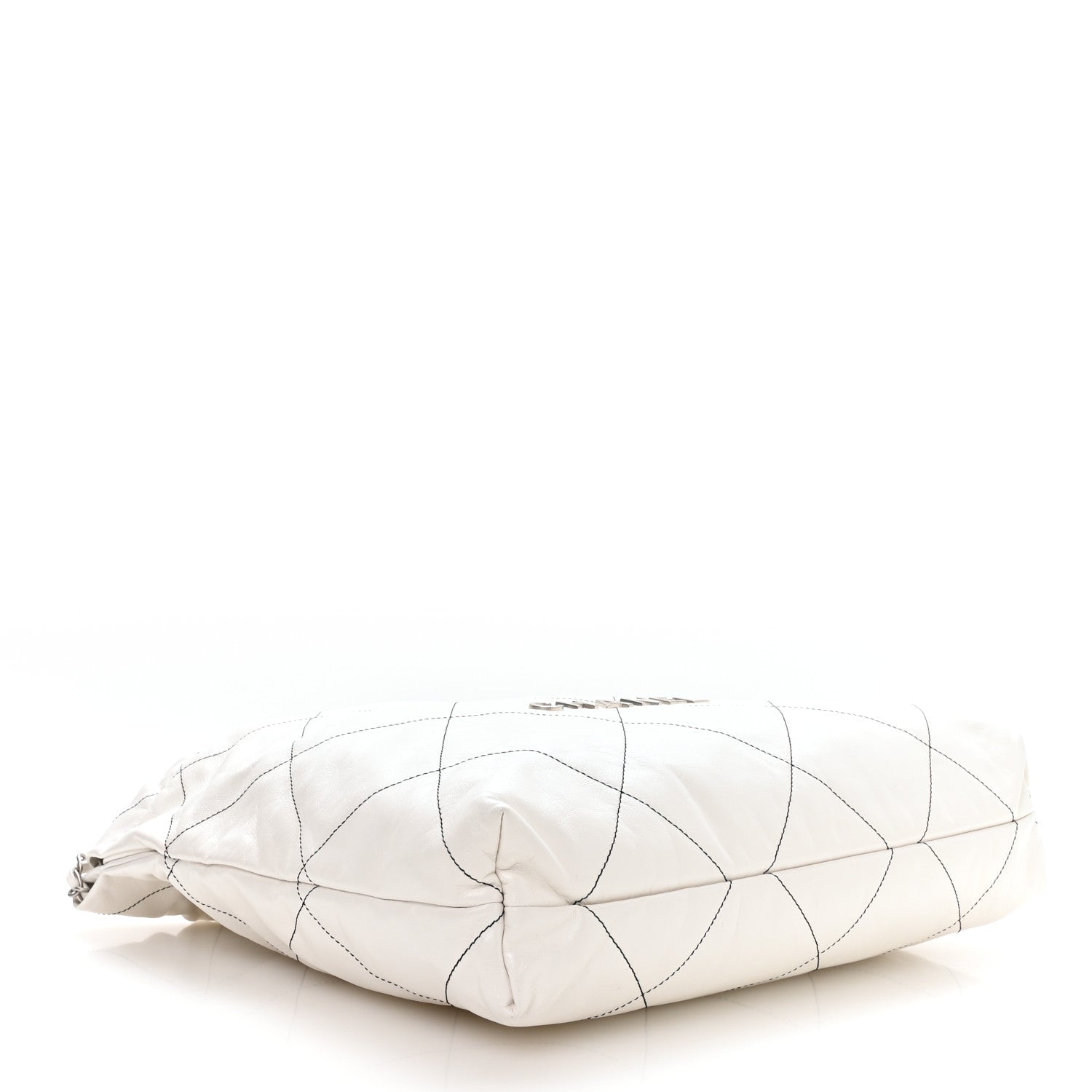 Chanel Shiny Calfskin Quilted Chanel 22 White Black 5 of 11