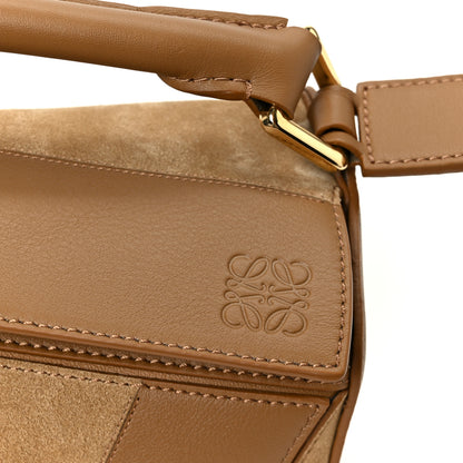 Loewe Calfskin Suede Small Puzzle Bag Oak 8 of 12