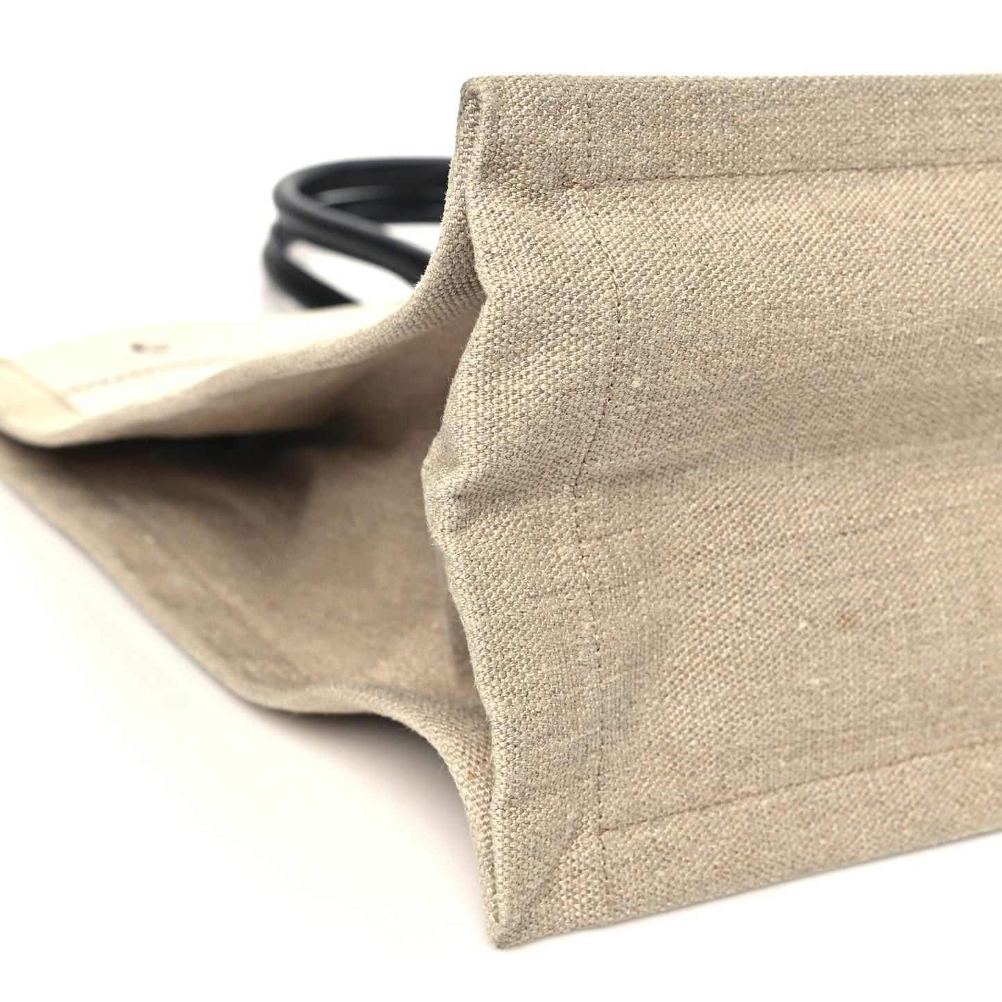 Linen Calfskin Rive Gauche Tote Optic White