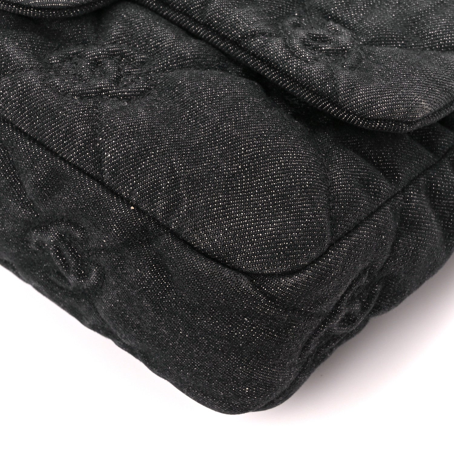 Chanel Denim Quilted Medium Funky Town Flap Black 11 of 12