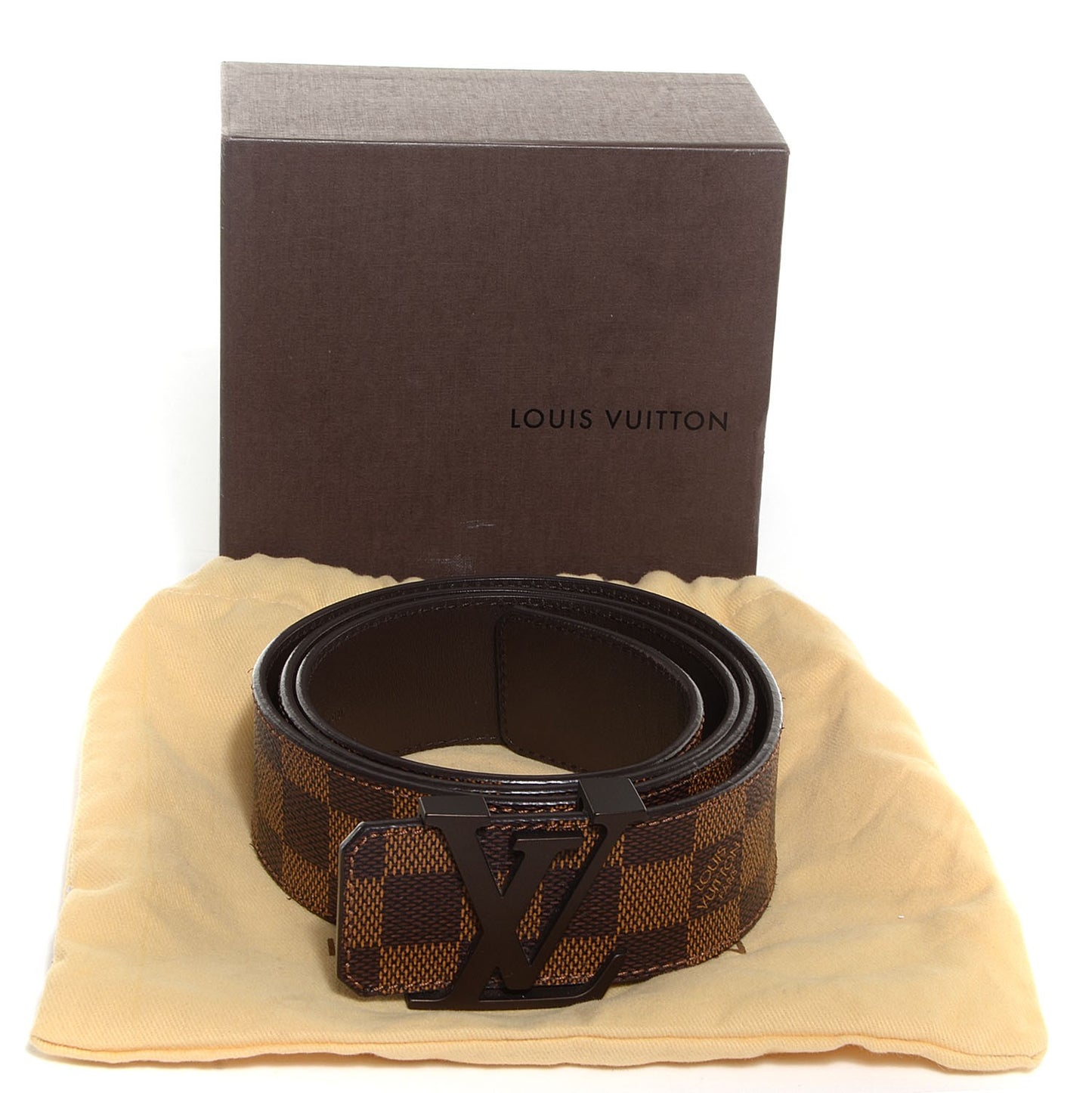 Damier Ebene LV Initiales Belt 100 40