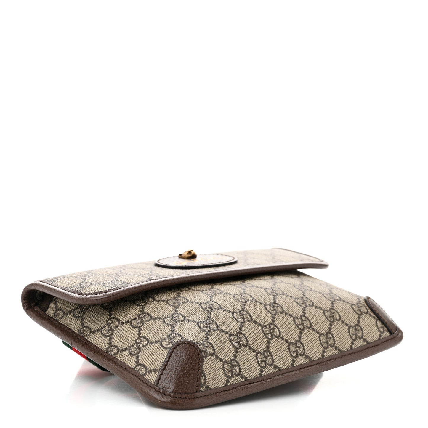 GG Supreme Monogram Neo Vintage Web Belt Bag Brown
