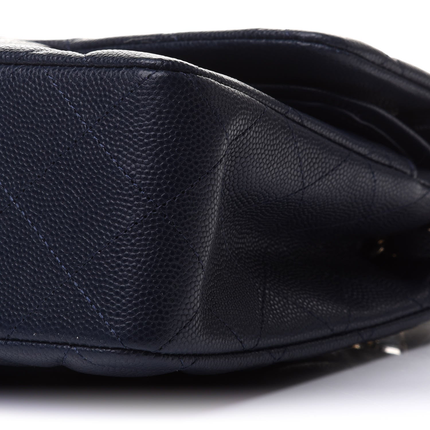 Chanel Caviar Quilted Small Double Flap Navy 10 of 11
