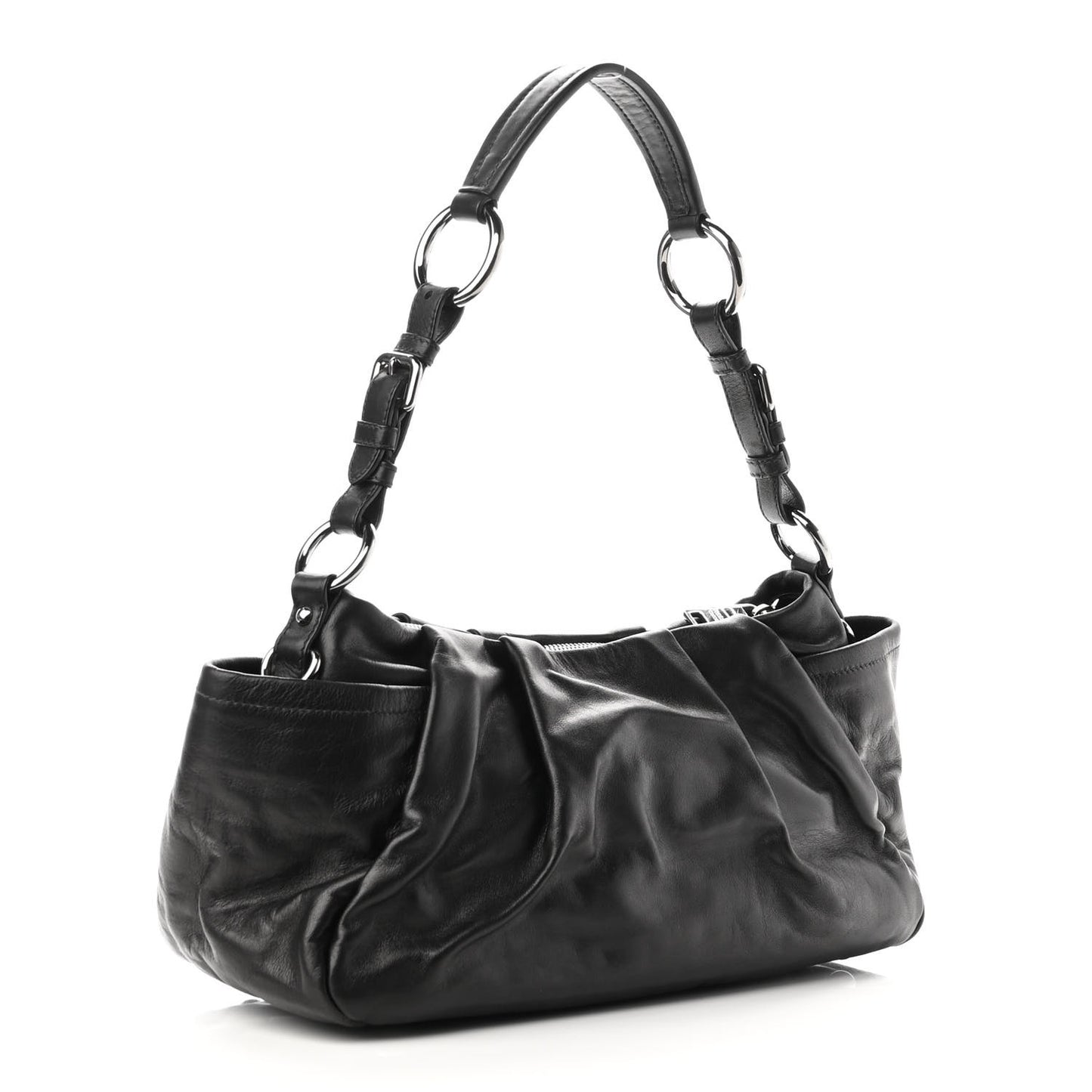 Soft Calf Shoulder Bag Black
