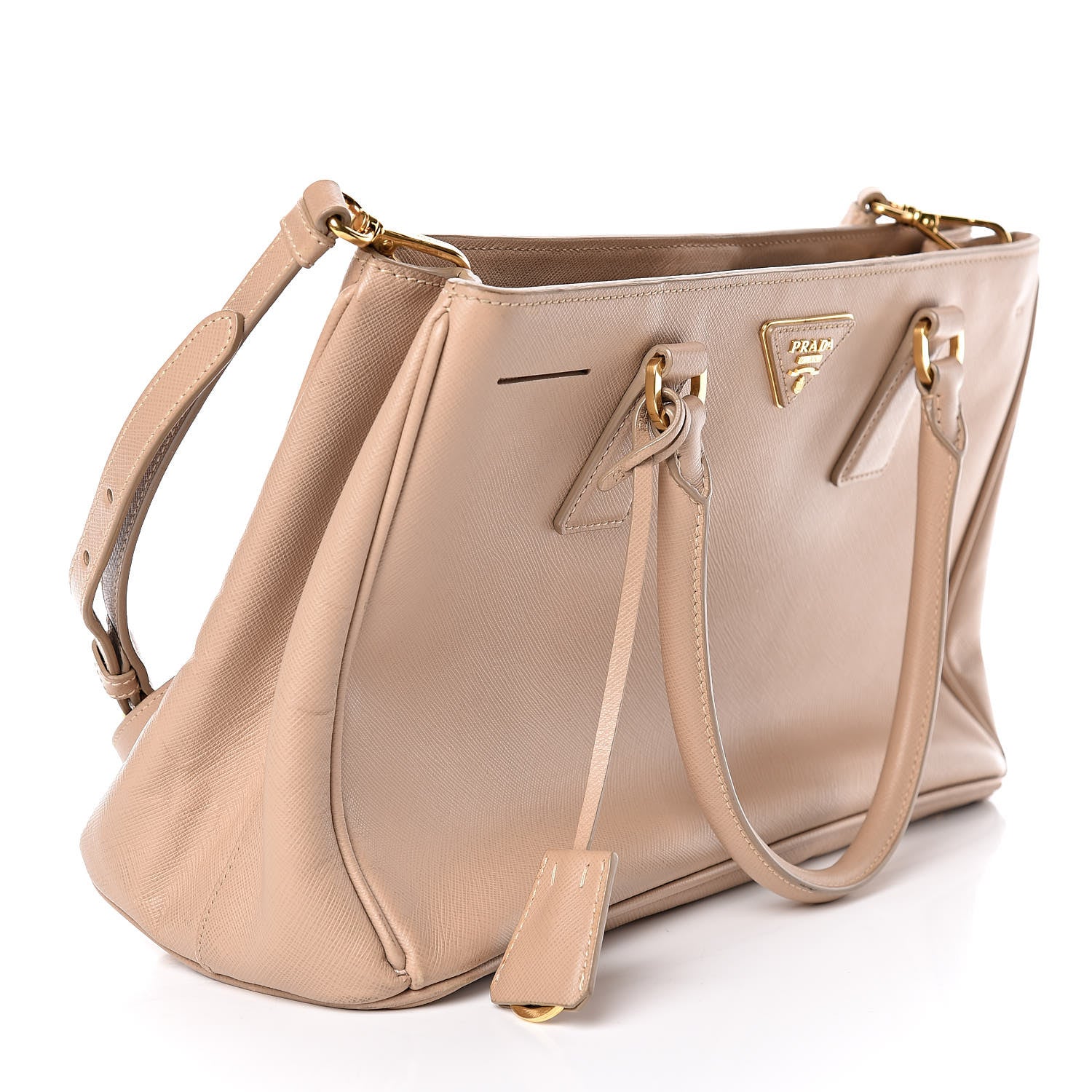 Prada Saffiano Lux Small Tote Sabbia 14 of 15