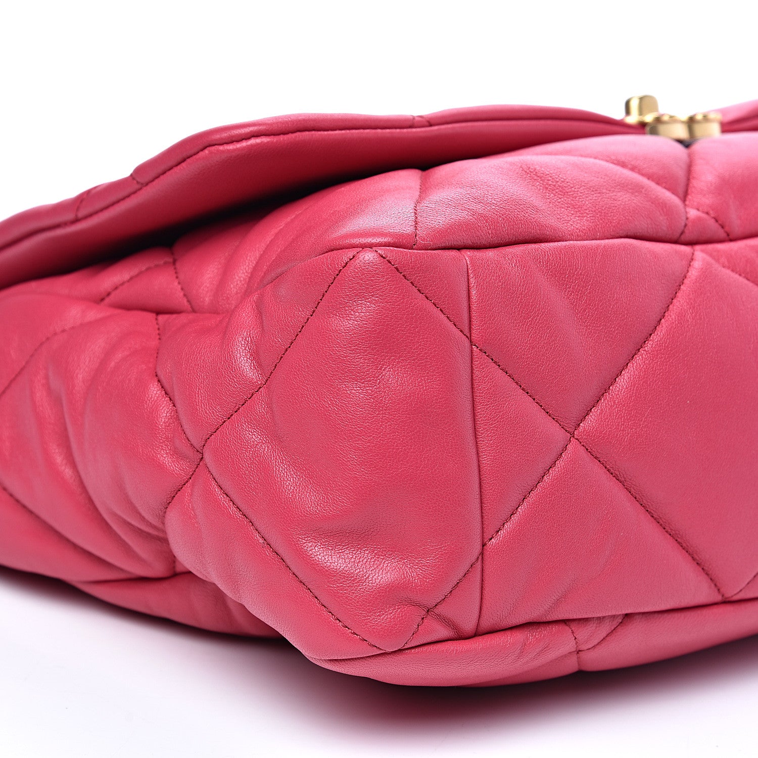 Chanel Goatskin Quilted Maxi 19 Flap Pink 7 of 10