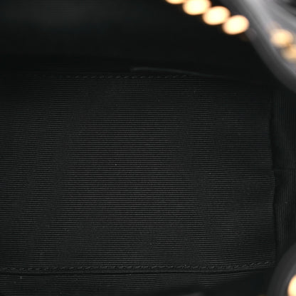 Saint Laurent Lambskin Matelasse Monogram Joe Nano Bucket Bag Black 5 of 13