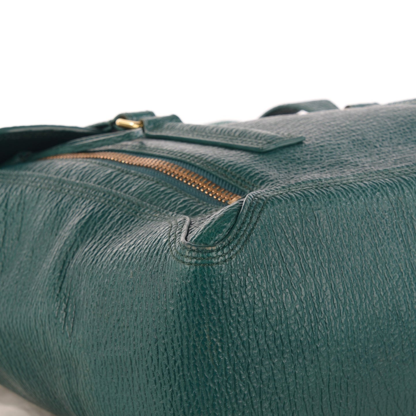 3.1 Textured Leather Large Pashli Satchel Jade