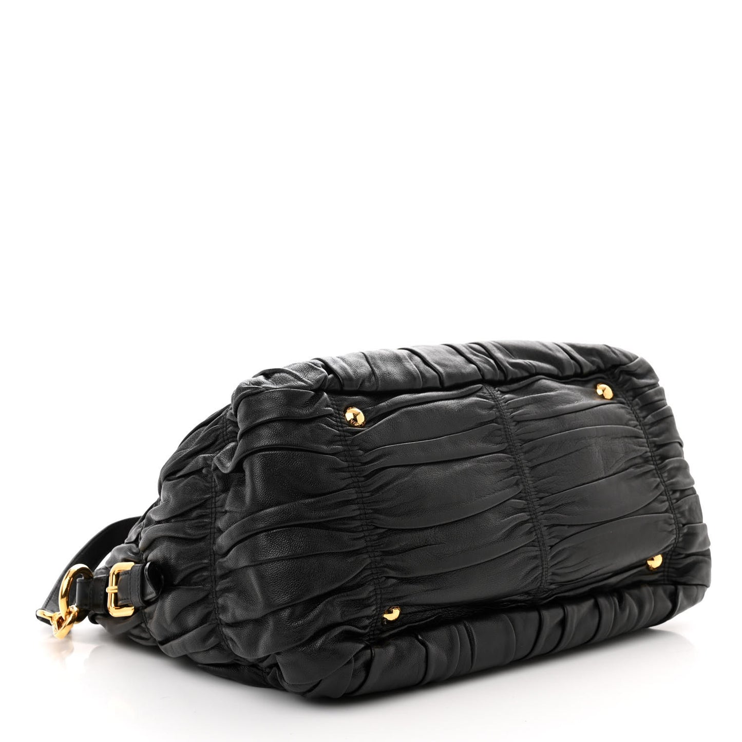 Nappa Gaufre Tote Black