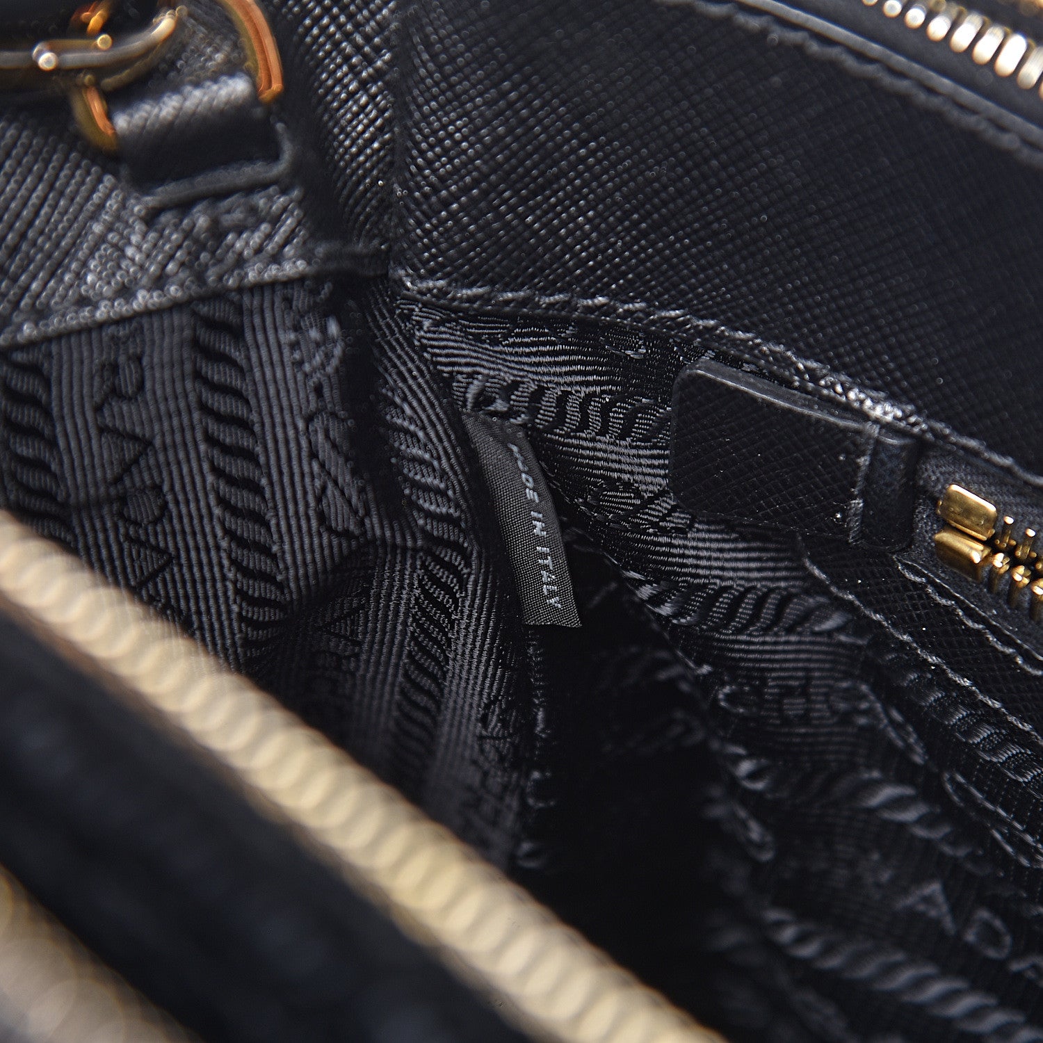 Prada Saffiano Medium Galleria Double Zip Tote Black 8 of 19