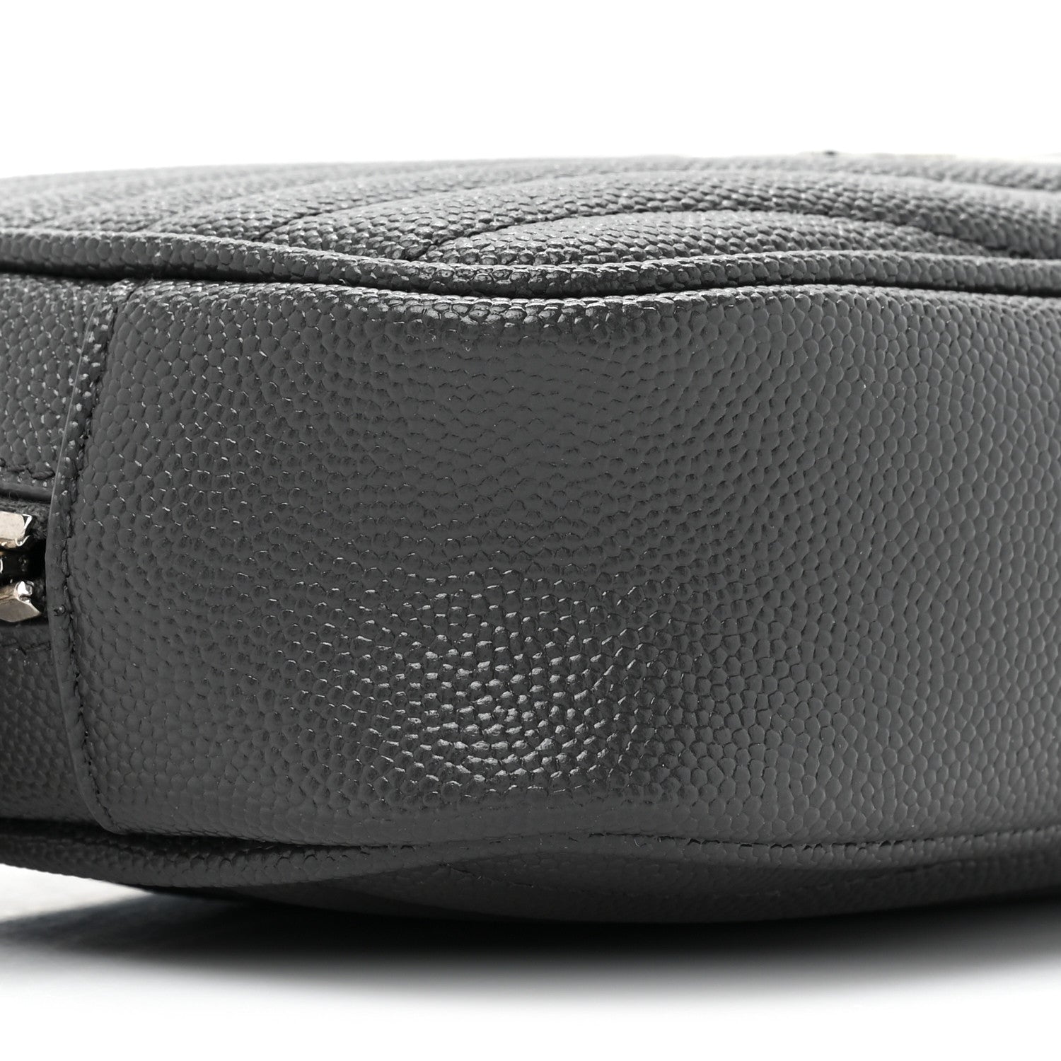 Saint Laurent Grain De Poudre Matelasse Monogram Mini Lou Camera Bag Asphalt 9 of 10