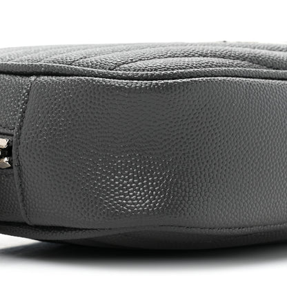Saint Laurent Grain De Poudre Matelasse Monogram Mini Lou Camera Bag Asphalt 9 of 10