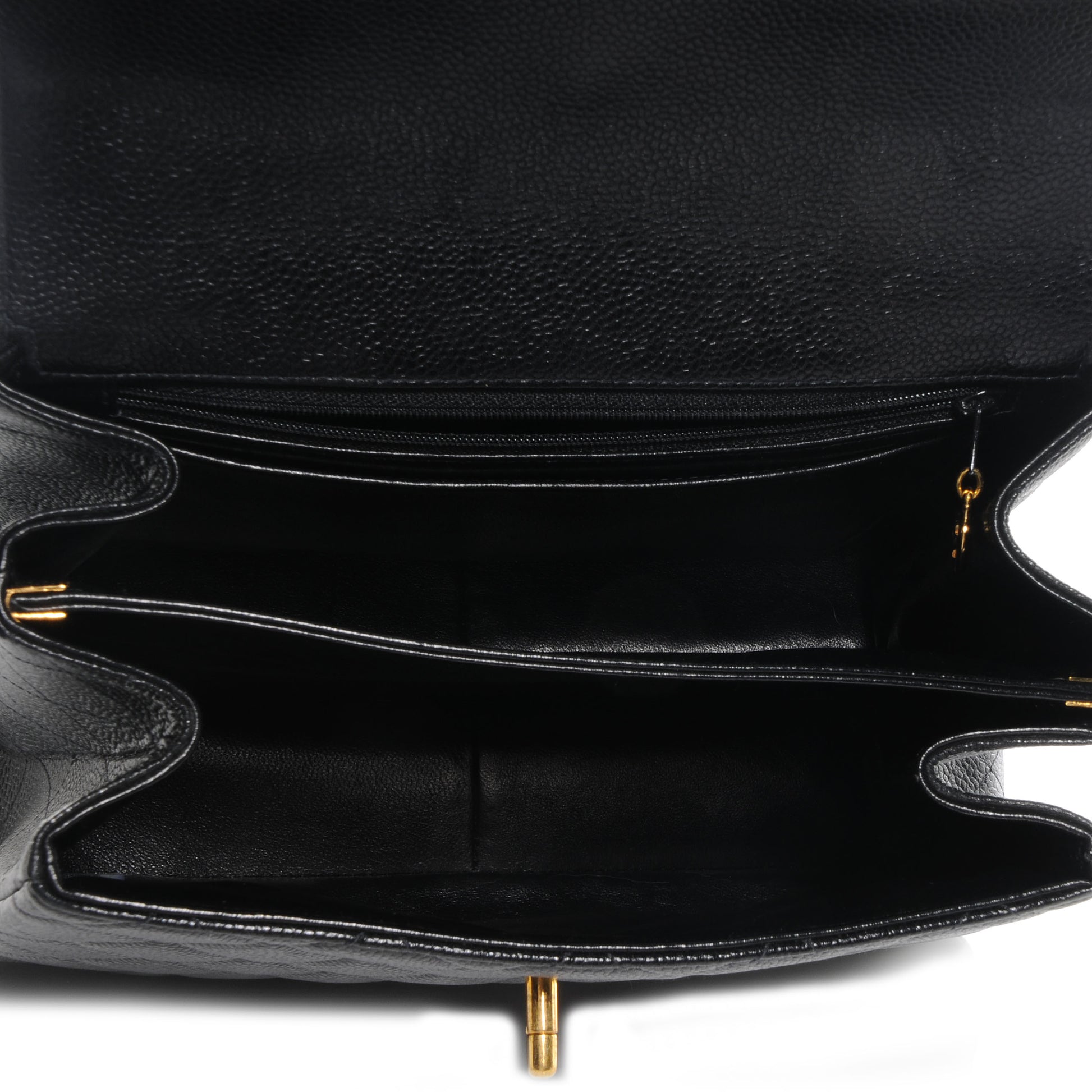 Chanel Caviar Flap Shoulder Bag Black 5 of 9
