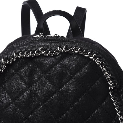 Stella McCartney Shaggy Deer Quilted Falabella Backpack Black 9 of 9