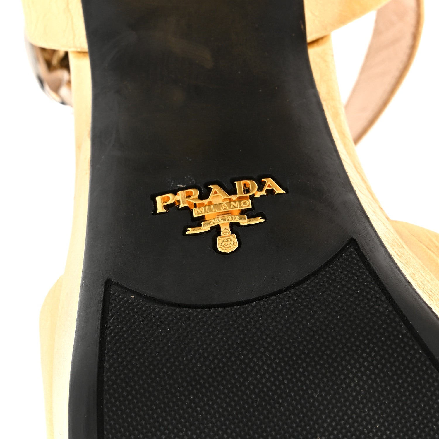 Prada Metallic Calfskin Slingback Pumps 38 Gold 7 of 13
