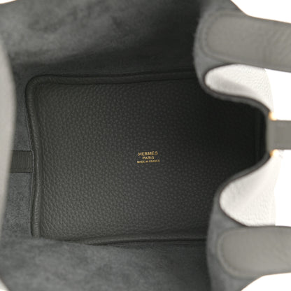 Hermes Taurillon Clemence Picotin Lock 18 PM Gris Meyer 5 of 8
