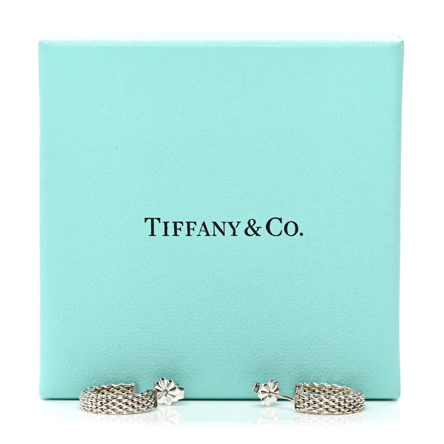 Tiffany Sterling Silver Small Somerset Hoop Earrings 5 of 5