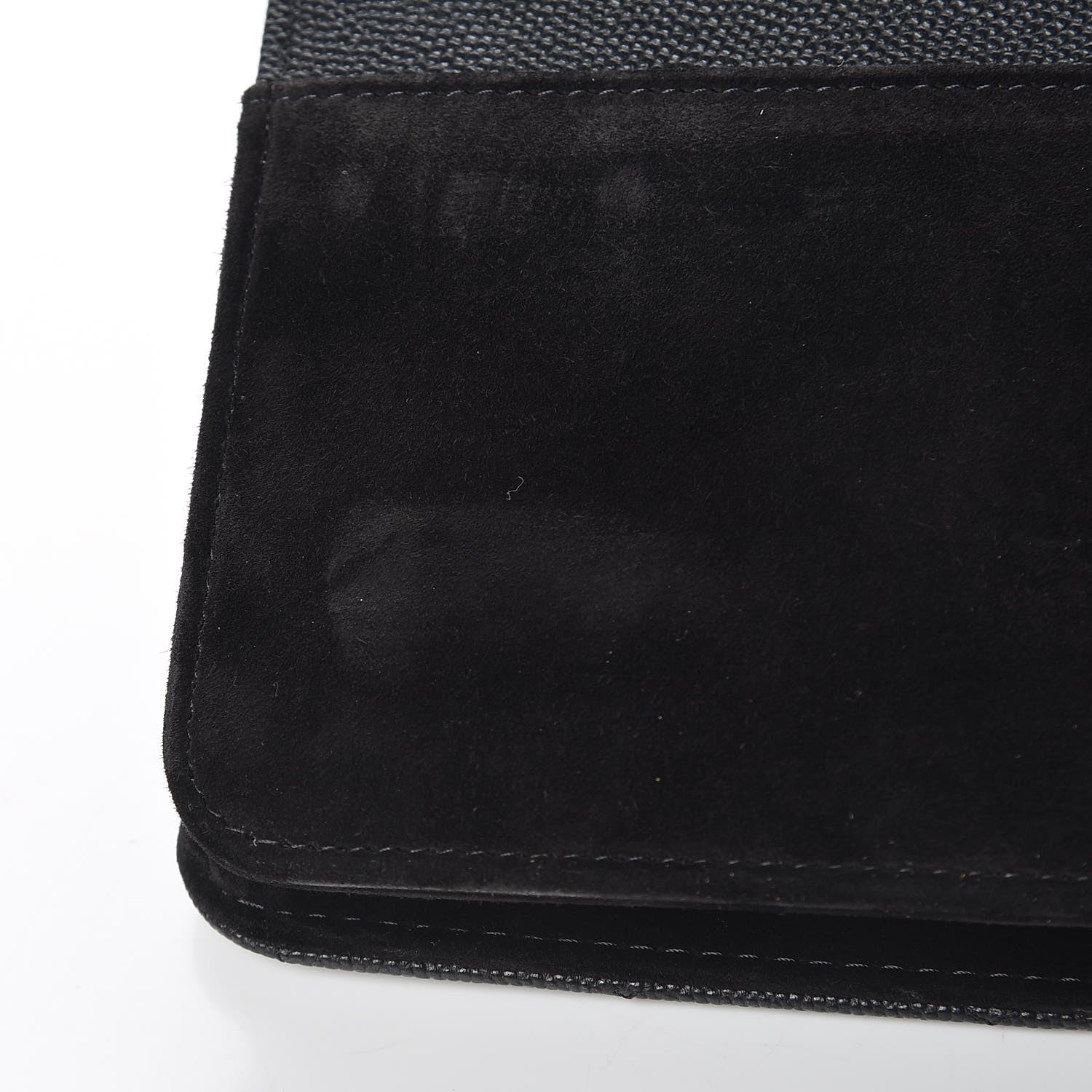 Chanel Caviar Suede Stitched Lady Coco Wallet On Chain WOC Black 13 of 15