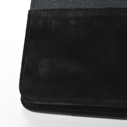Chanel Caviar Suede Stitched Lady Coco Wallet On Chain WOC Black 13 of 15