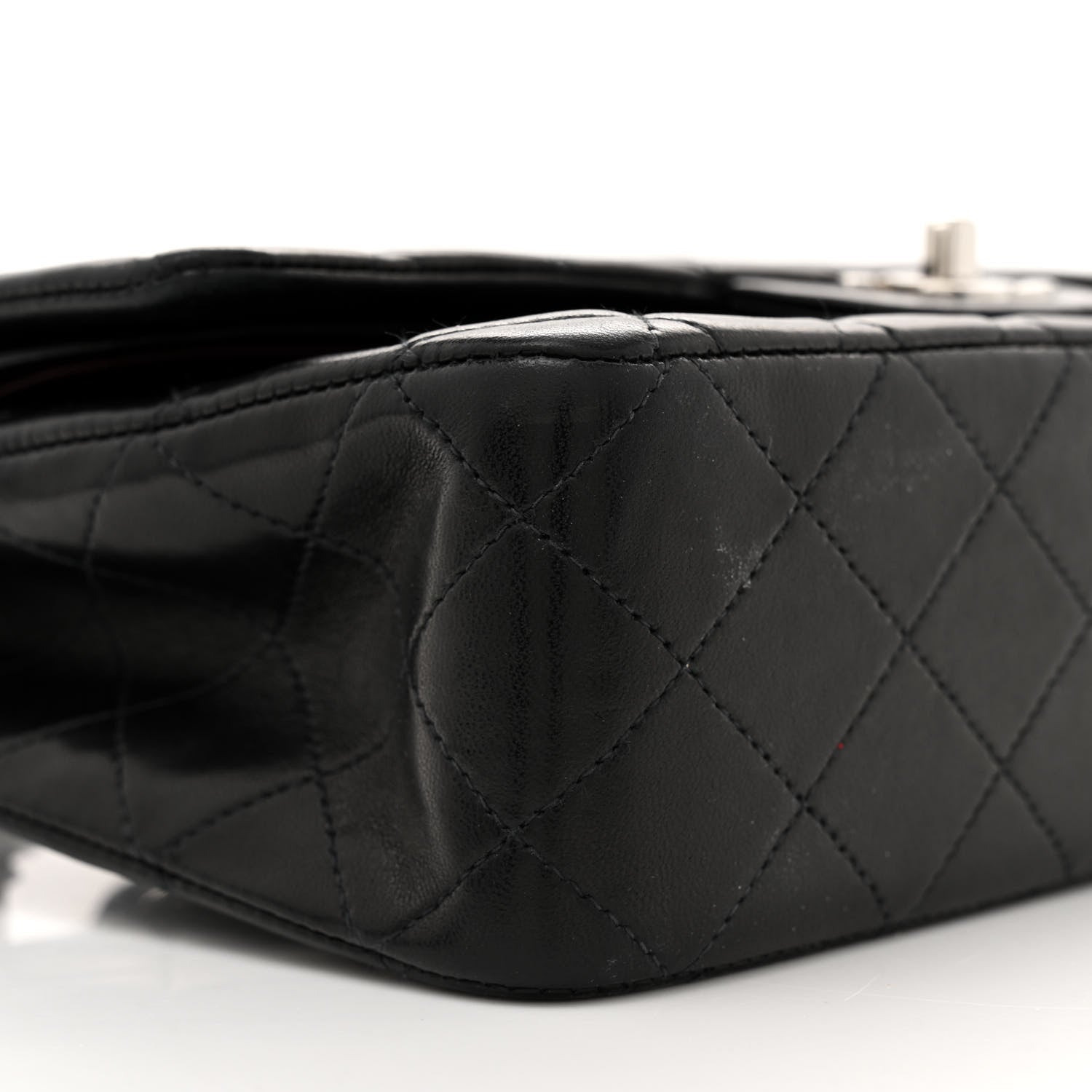 Chanel Lambskin Quilted Medium Double Flap Black 9 of 13