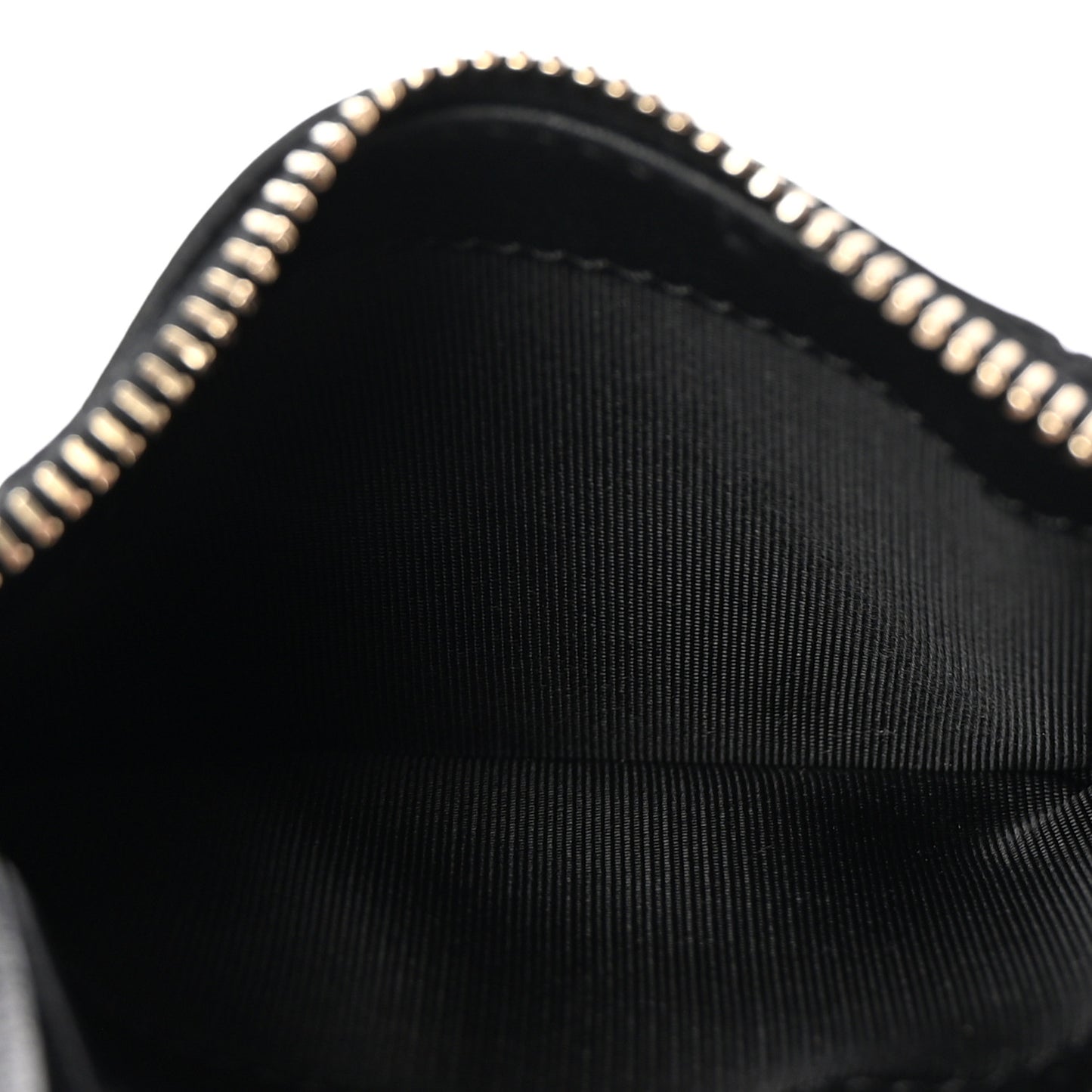 Calfskin Go Logo Coin Case Card Holder Black