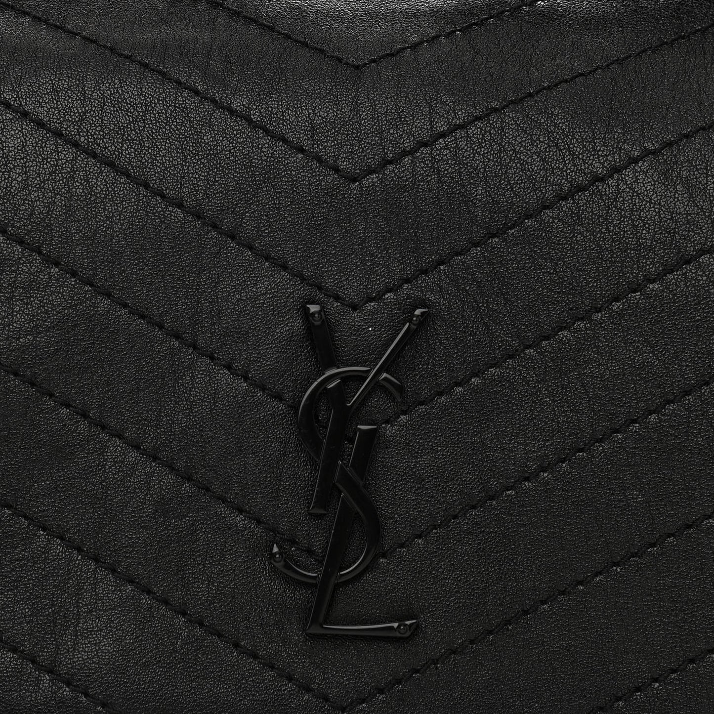 Vintage Lambskin Chevron Monogram Medium Nolita Black
