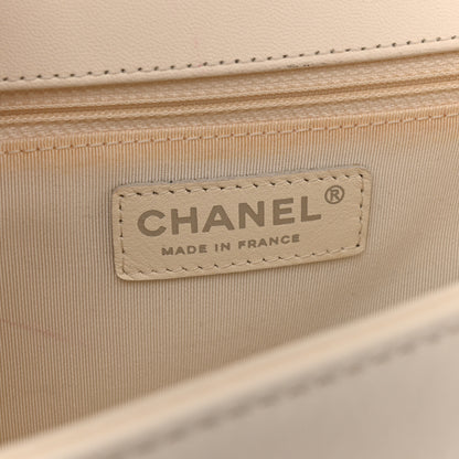 Chanel Calfskin Quilted New Medium Boy Flap White 6 of 10