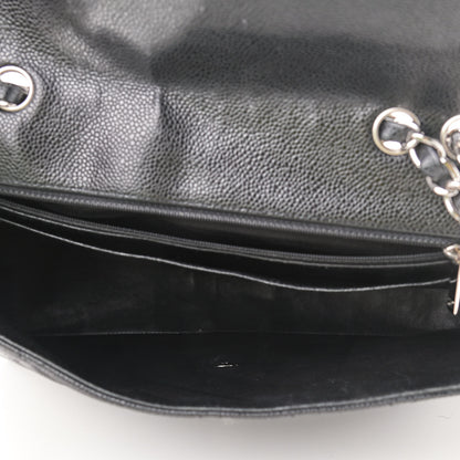 Chanel Caviar Quilted Jumbo Single Flap Black 5 of 16
