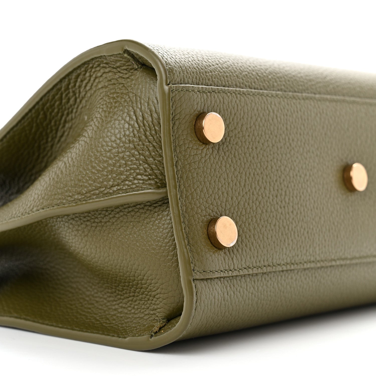 Saint Laurent Grained Calfskin Nano Supple Sac De Jour Green 9 of 15