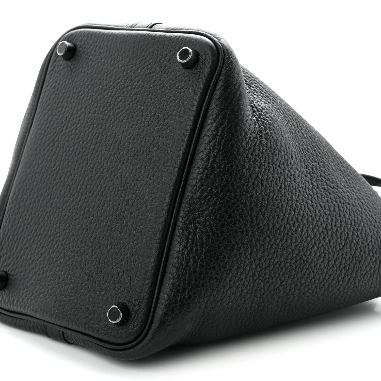 Hermes Taurillon Clemence Monochrome Picotin Lock 18 PM Black 10 of 10