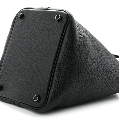 Hermes Taurillon Clemence Monochrome Picotin Lock 18 PM Black 10 of 10
