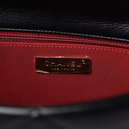 Chanel Goatskin Quilted Large Chanel 19 Flap Black 8 of 10
