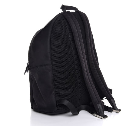 Fendi Nylon Vitello Elite Monster Eyes Rounded Backpack Black Yellow 3 of 9