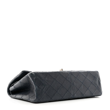 Chanel Caviar Quilted 2.55 Reissue 226 Flap Navy Blue 4 of 14