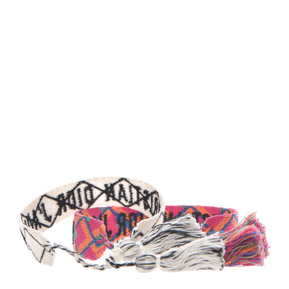 Christian Dior Woven Cotton J'Adior Friendship Bracelet Set 3 of 4